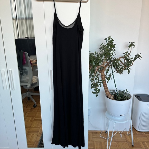 Express Black Spaghetti Strap Layered Maxi Dress - Picture 6 of 6